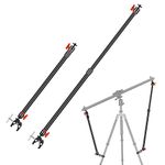 NEEWER Camera Slider Support Arm 2 Pack Adjustable Tripod Stability Arm to Increase Stability Aluminium Alloy Extendable Rods for Camera Video with C Clamps and Ball Head