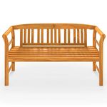 CASARIA® Rose Garden Bench | FSC®-Certified Eucalyptus Wood | 2 Seater Wooden Outdoor Furniture | Armrests and Backrest | Patio Outdoor Balcony | Weather-resistant