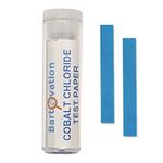 Bartovation Cobalt Chloride Moisture and Humidity Detection Test Paper [Vial of 100 Strips]