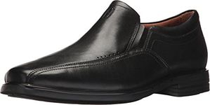 Clarks Men's UnBrylan Step Loafers, Black Leather, 8.5 W US