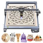 10W Laser Engraving Cutting Machine, Laser Engraver for Wood and Metal 0.06 * 0.08mm Ultra-Fine Compressed Spot Cutting Machine for Wood and Metal Leather Acrylic Glass