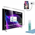 ZINSO® 75 inch Premium TV Screen Protector- Fiber Glass Guard | Crystel Clear Vision| Anti-Scratch | Anti-Glare| ISO Certified |9H Hardness