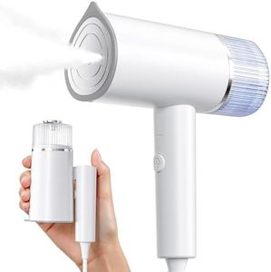 Shanghigh Travel Steam Iron - 1200W Garment Steamer Mini Iron for Clothes, 25 g/min Steam, Detachable 100ml Water Tank, Portable Small Irons for Home Appliance, 700g Lightweight, Compact & Folding