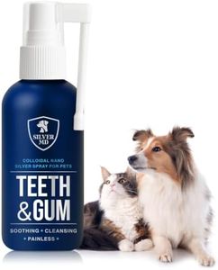 SilverMD Pet Dental Care Spray for Dogs & Cats, Breath Freshener & Oral Hygiene Solution with Nano Silver & Tartar Buildup Support, Teeth Cleaning Gum Spray, Gentle Formula, No Brushing, 4 Oz