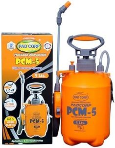 Pad Corp PCM High Pressure Sprayer for Plants, Gardening and Cleaning, Light and Versatile (5 Litre)