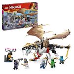 LEGO NINJAGO Egalt the Master Dragon Toy for 8 Plus Year Old Boys & Girls, Dragons Rising Building Set with 5 Ninja Character Minifigures Inc. Nya and Lloyd with Sword Elements, Kids' Gift Idea 71809