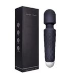 KF ENTERPRISE Full Body Massager for Female and Men by kaliya with 20+ Vibration Modes, Rechargeable, Waterproof Full Body Massager and Personal Body Massager with Grade Material (BLACK)