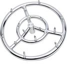 GASPRO 12" Round Jet Burner Ring for Natural Gas or Propane Fire Pit, 304 Series Stainless Steel with Thread Seal Tape, High Flame