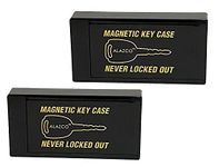 2 Large ALAZCO Magnetic Hide-A-Key Holder for Over-Sized Keys, Car House Shed Boat Spare Keys - Extra-Strong Magnet AZ2MH