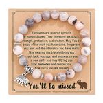 POWWA Retirement Gifts for Women 2024, Best Moving Going Away Farewell Gifts for Coworkers Teacher Good Luck Bracelet