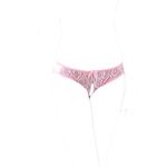 KHUFUZI Women's Sexy Lace Lingerie Panties Sleepwear Gift for Girlfriend (Pink)