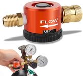 Boltigen HVAC Nitrogen Regulator, Adjustable Nitrogen Purge Tool, 1/4'' Flare Fitting Nitrogen Purging Regulator, Metal Nitrogen Removal Flow Tool