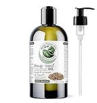 Hemp Seed Oil. 473ml. 100% Pure. Cold-pressed. Unrefined. Organic. Chemical-free. Soothes Dry Skin. Rich in Omega 3 and 6. Natural Moisturizer for Hair, Skin, Beard, Stretch Marks. Bella Terra Oils.…