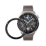 kwmobile Protective Film Compatible with Huawei Watch GT3 Pro (46mm) Screen Protector - 2x Smart Watch Protector Anti-Fingerprint