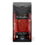 Jumping Bean Holiday Blend Flavoured Whole Bean Coffee, ECO2Roast, Premium Coffee, Non-GMO, Fairtrade & Organic, Holiday Blend, 340g