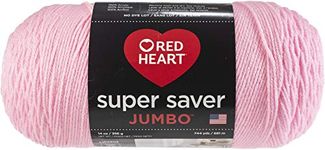 Coats: Yarn Red Heart E302B.0373 Super Saver Jumbo Yarn, Petal Pink