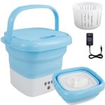 ALPHA-STORE-Washing-Machine-Portable-Mini-Foldable-Washer-and-Spin-Dryer-Small-Foldable-Bucket-Washer-for-Camping-RV-Travel-Small-Spaces-Lightweight-and-Easy-to-Carry (PW1)