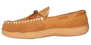 CLARKS Men's, Moccasin Sherpa-Lined Slipper Cinnamon 9 M
