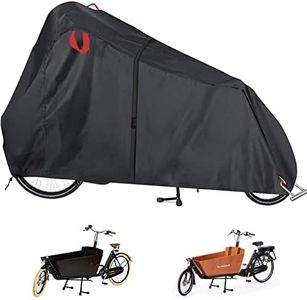 Load Bicycle Cover Tarpaulin Cargo Bike Cover Made of 420D Oxford Bicycle Cover for Load Bikes Waterproof Winter-Proof Dust Rain UV Protection