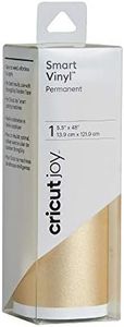 cricut 2007145 Joy Smart Permanent Shimmer Vinyl Roll, Gold