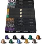 Nespresso Original Coffee Pods, 100 mix pack - 10 Ristretto, 10 Arpeggio, 10 Roma, 10 Cosi, 10 Volluto capsules and more for Nespresso machines. Make Espresso, Cappuccino & Macchiato. Recyclable Pods