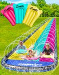 JAMBO XL Premium Slip Splash and Slide with 3 Bodyboards, Heavy Duty Water Slide with Advanced 3-Way Water Sprinkler System, Backyard Waterslide Outdoor Water Toys n Slides for Kids, Splash Pad