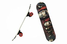 BABA FAB Portable Handheld Lightweight Skateboard 24" Light Flashing 4 Wheels Mini Cruiser Skateboard, Beginners Longboard Suitable for Kids, Age (5-9 Years) (Joker Print)