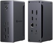 UGREEN Thunderbolt 4 Dock Revodok Max 213 13-in-1 40Gbps Docking Station with Dual 4K@60Hz Single 8K Display, 90W Charging for Laptop, 2.5GbE, SD/TF 4.0 for MacBook Surface Pro and More