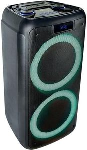 Ibiza - FREESOUND400 - Altoparlante portatile a batteria con Bluetooth, USB, SD e AUX-IN con LED ambientali - 400W - Nero