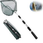 Landing Nets for Fishing, Xndryan 1.3M Telescopic Landing Net with Handle for Bird Fish Catch Release, Portable Pond Fishing Net Carp Landing Net Trout Landing Net for Pond