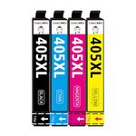 CINKCOCO 405XL Ink Cartridges Multipack Replacement for Epson 405 Ink CartridgeCompatible for Epson Workforce WF-3820 WF-4820 WF-7830 WF-4830 WF-7840 WF-3825 WF-4825 WF-7310 (4 Pack)