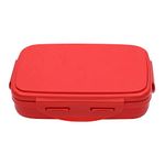 JAYPEE Stainless Steel Insulated Lunch Box Wavesteel Sr. Red, 500 ml, Airtight Tiffin Box for School Kids |Spillproof with Silicon Seal | Food Grade | BPA Free