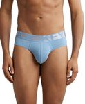 Jockey IC27 Men's Tactel Microfiber Elastane Stretch Solid Brief with Moisture Move Treatment_Blue Shadow_M