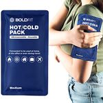 Boldfit Reusable Hot and Cold Ice Pack for Pain Relief - Medium | Soft and Flexible Gel for Injuries and Pain Relief | Cold Ice Gel Pack for Shoulders, Knee, Back, Neck