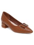 SHERRIF Women's Brown Block Heel Pumps (33 EU)