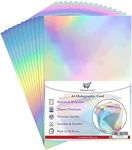 Holographic Card A4 Silver Rainbow 