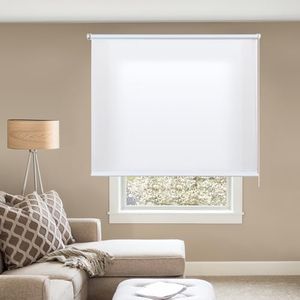 STORESDECO - Store Enrouleur Tamisant, Installation Facile, Stores sans Perçage, Idéal pour Fenêtres Battante et Basculante | EasyFix, Couleur Blanc, 60 cm x 180 cm