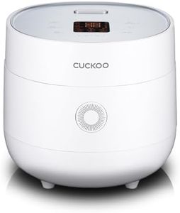 CUCKOO CR-0675FW 6-Cup (Uncooked) / 12-Cup (Cooked) Micom Rice Cooker with Nonstick Inner Pot, 13 Menu Modes, LCD Display, Fuzzy Logic Tech, Auto Clean (White)