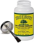 Treekote Wound Dressing Brushtop 8 OZ for Trees and Shrubs - Healing Paste and Tree Wound Sealer - Pruning Sealer, Grafting Compound - Bonsai Cut Paste and Sealant for Effective Tree Wound Repair