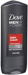 Dove Men+Care Body & Face Wash, Deep Clean 13.50 oz (Packs of 6)