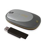 Kensington Ci75m Wireless Notebook Mouse in Grey with Yellow - K72297US