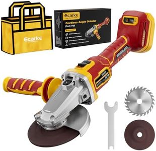Ecarke Flat Head Grinder Compatible with DeWalt 20V Battery, 4-1/2" to 5",11000RPM, Anti-Vibration & Multiple Safety System,Tool-Free Guard,Angle Grinder for Tight Spaces Grinding (Tool Only)