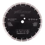 Evolution Power Tools D300SEG-CS 300 mm Diamond Blade For Disc Cutters - Segmented Edge For Cutting Masonry, Such as Brick, Reinforced Concrete and Stone, Black