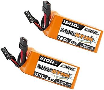 CNHL 1500mAh 6S Lipo Battery 22.2V 120C with XT60 Plug for FPV Drone Racing RC Quadcopter Helicopter Airplane (2 Packs)