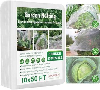 Garden Netting 3m*15m,Garden Mesh Barrier,Ultra Fine Protective Mesh,Reusable Plant Cover for Protecting Vegetables, Fruits,Plants Flowers Garden Net for Raised Beds (Garden Netting)
