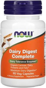 NOW Dairy Digest Complete,90 Veg Capsules