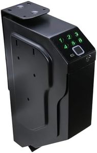 Gun Safe Box Mounted, Touch Safe Biometric Gun with Fingerprint and Digital Passcode for Bedside Wall Mount Bedside Desk Bed