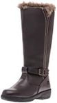 totes Women's Esther Insulated Waterproof Knee High Snow Winter Boots with Zipper, Brown, 8 US