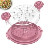 Chicken Shredder Tool Twist Large - 10'' Pro Meat Shredders for Chicken Breast,Visible Kitchen Gadgets Grinder Machine with Brush,Strong Anti-Slip Strip,Ergonomic Handle,BPA Free (Purple)