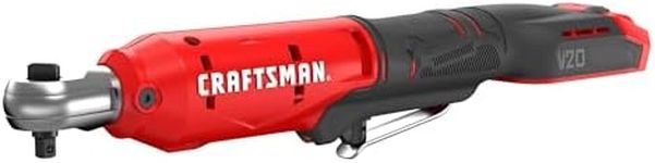 CRAFTSMAN V20 Cordless Ratchet Wrench, 1/4" Drive, 35 Ft-lbs of Torque, Bare Tool Only (CMCF934B)